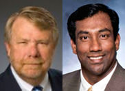 S.C. Secretary of Commerce Bobby Hitt (L) and Deepal Eliatamby, P.E., TDL Council chairman (R).