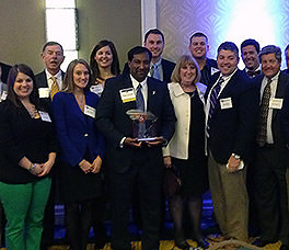Alliance Consulting Engineers, Inc. staff accepts the 2013 SC 25 award for being one of South Carolina’s fastest growing businesses.